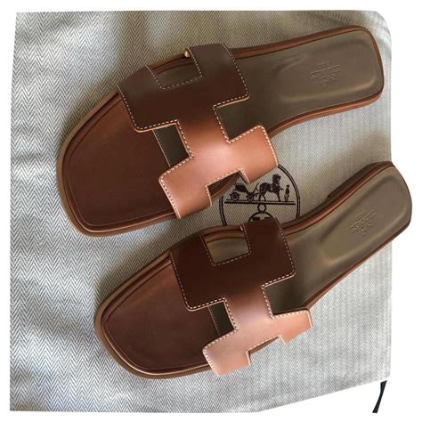 sandales hermes femme oran marron|hermes sandals sale.